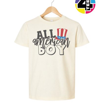 All American Boy Patriotic Vibes Youth Tee