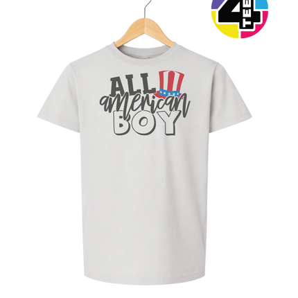 All American Boy Patriotic Vibes Youth Tee
