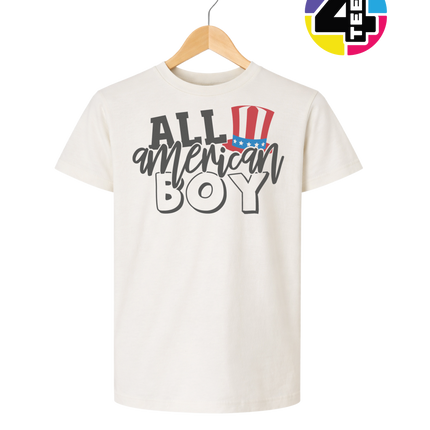 All American Boy Patriotic Vibes Youth Tee