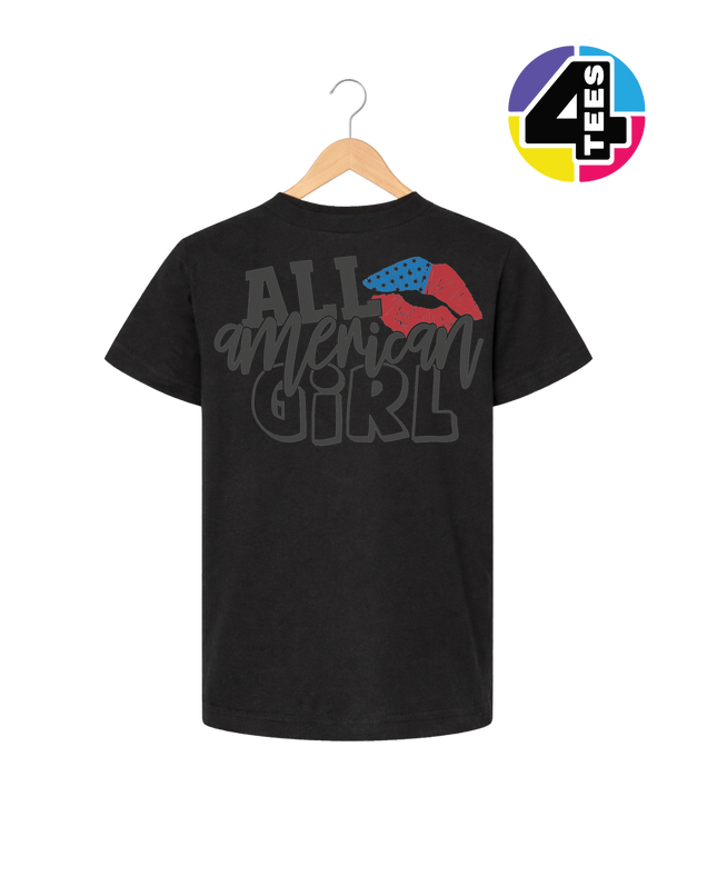 All American Girl Vibes Youth Tee