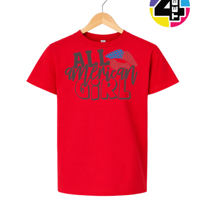 All American Girl Vibes Youth Tee