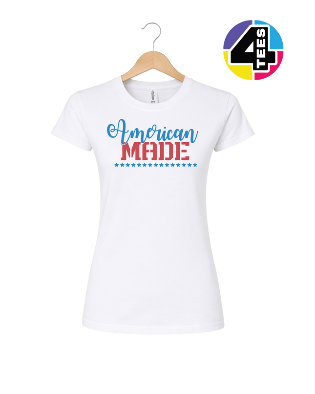 American Made Freedom Script Women's Tee