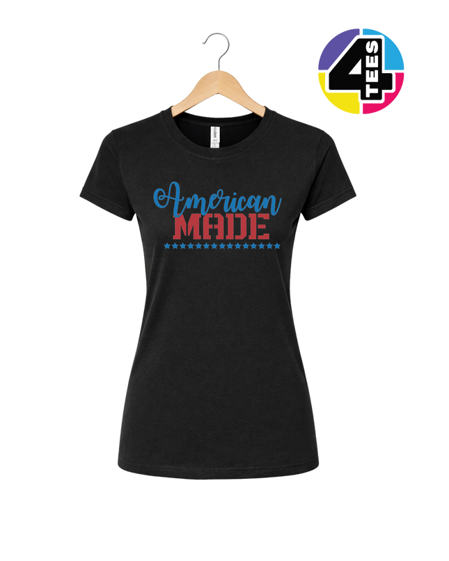 American Made Freedom Script Women's Tee