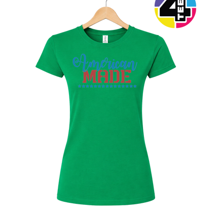 American Made Freedom Script Women's Tee