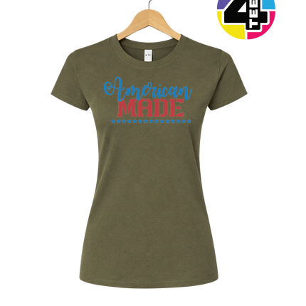 American Made Freedom Script Women's Tee