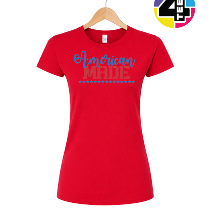 American Made Freedom Script Women's Tee