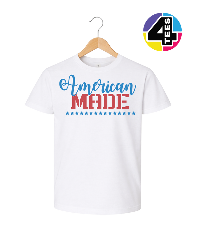 American Made Freedom Script Youth Tee