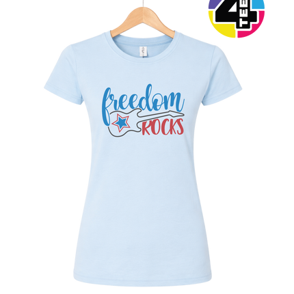 Freedom Rocks Guitar Women's Tee