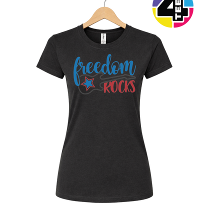 Freedom Rocks Guitar Women's Tee