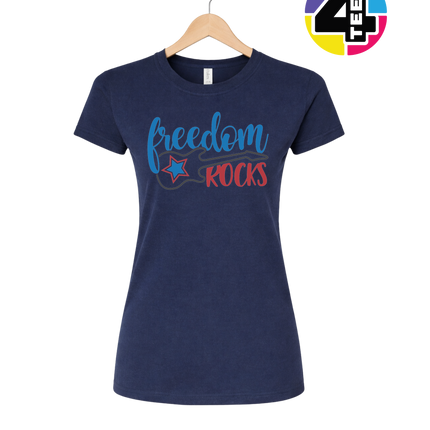 Freedom Rocks Guitar Women's Tee