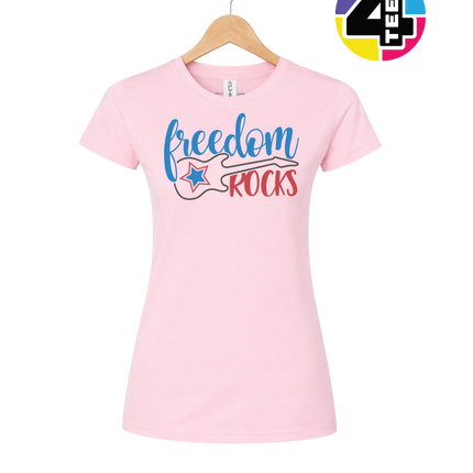 Freedom Rocks Guitar Women's Tee