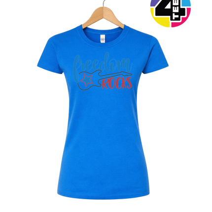 Freedom Rocks Guitar Women's Tee