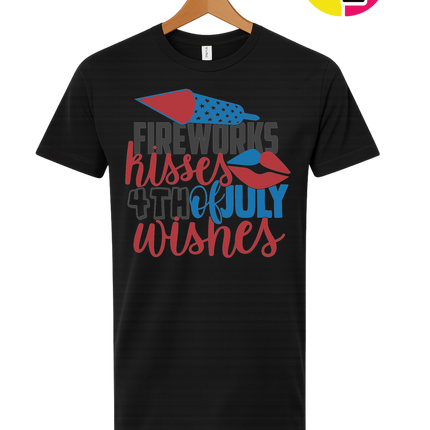 Fireworks Kisses & July Wishes Tee