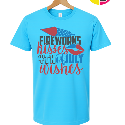 Fireworks Kisses & July Wishes Tee