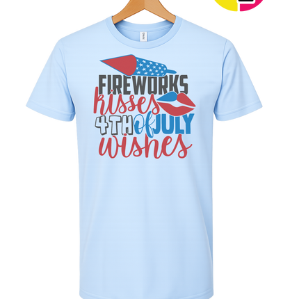 Fireworks Kisses & July Wishes Tee