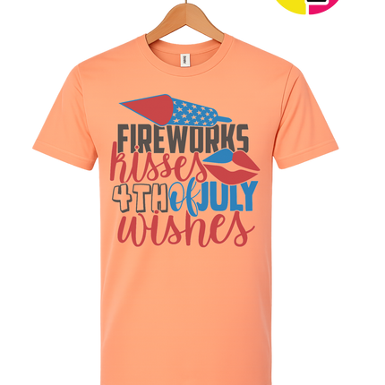 Fireworks Kisses & July Wishes Tee