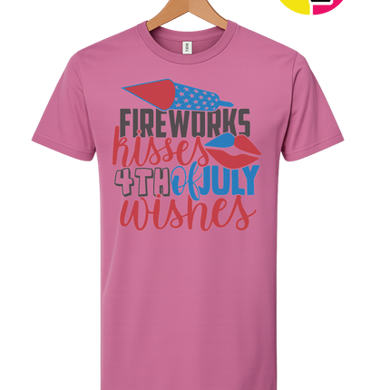 Fireworks Kisses & July Wishes Tee