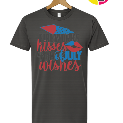 Fireworks Kisses & July Wishes Tee