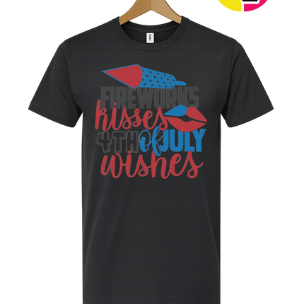 Fireworks Kisses & July Wishes Tee