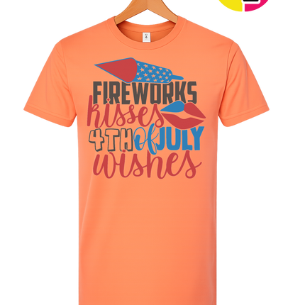 Fireworks Kisses & July Wishes Tee