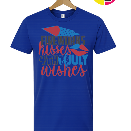 Fireworks Kisses & July Wishes Tee