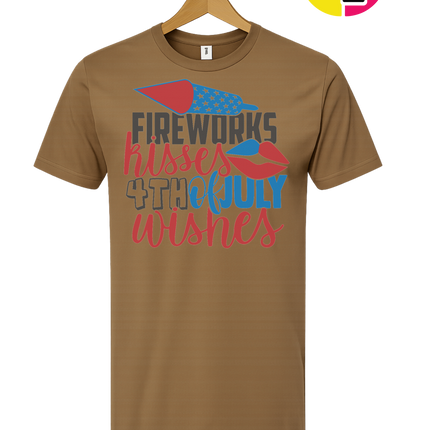 Fireworks Kisses & July Wishes Tee