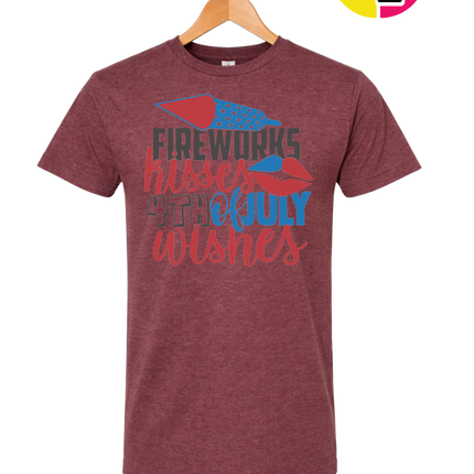 Fireworks Kisses & July Wishes Tee