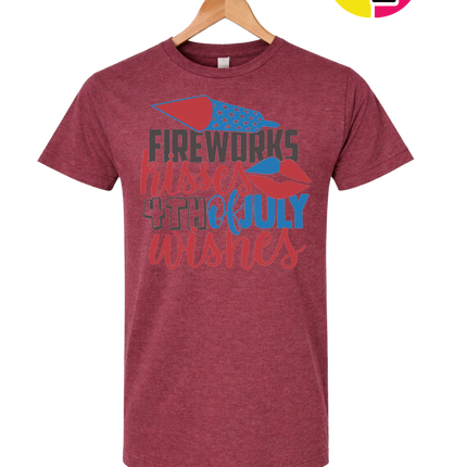 Fireworks Kisses & July Wishes Tee