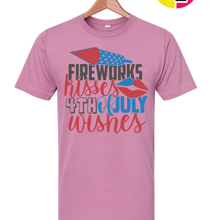 Fireworks Kisses & July Wishes Tee
