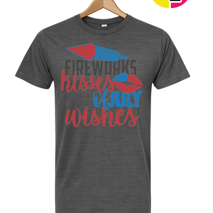 Fireworks Kisses & July Wishes Tee