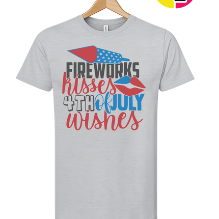 Fireworks Kisses & July Wishes Tee