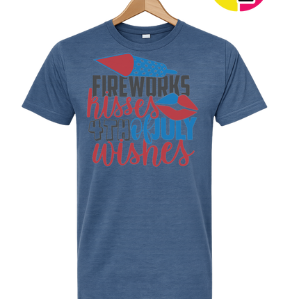 Fireworks Kisses & July Wishes Tee
