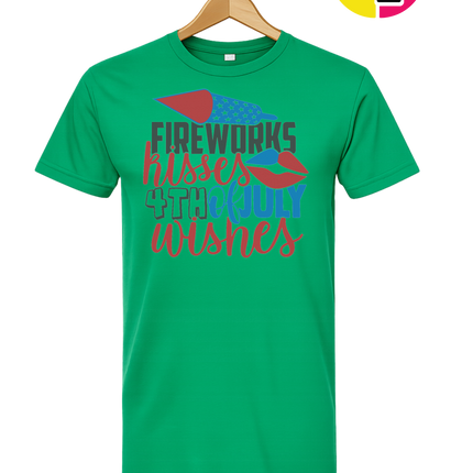 Fireworks Kisses & July Wishes Tee