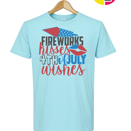 Fireworks Kisses & July Wishes Tee