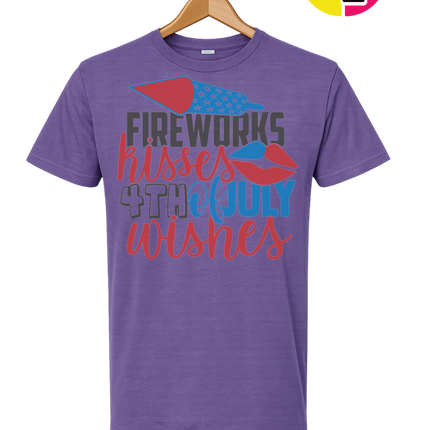 Fireworks Kisses & July Wishes Tee