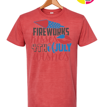 Fireworks Kisses & July Wishes Tee