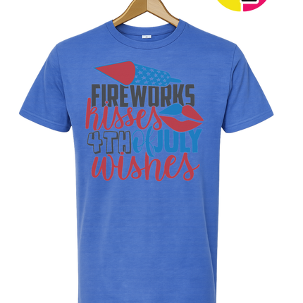 Fireworks Kisses & July Wishes Tee