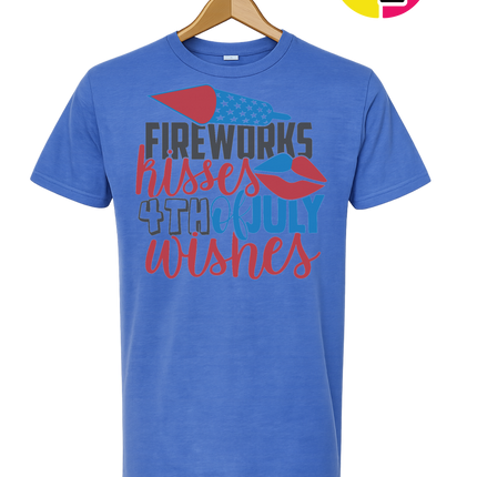 Fireworks Kisses & July Wishes Tee