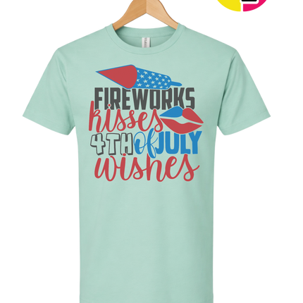 Fireworks Kisses & July Wishes Tee