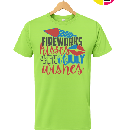 Fireworks Kisses & July Wishes Tee