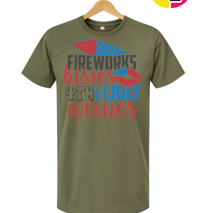 Fireworks Kisses & July Wishes Tee
