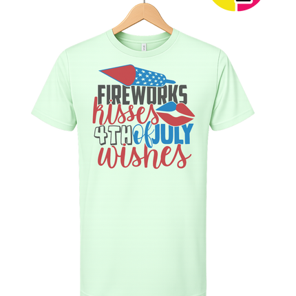 Fireworks Kisses & July Wishes Tee
