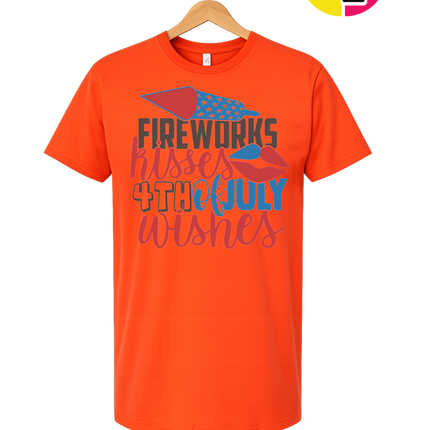 Fireworks Kisses & July Wishes Tee