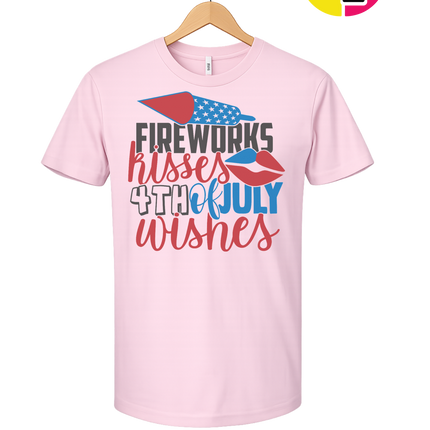 Fireworks Kisses & July Wishes Tee