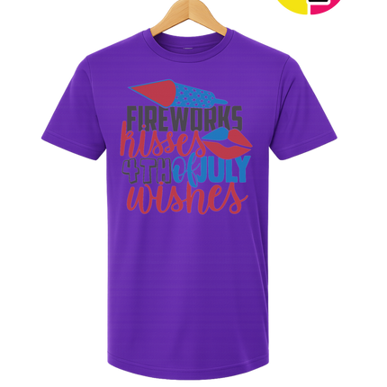Fireworks Kisses & July Wishes Tee
