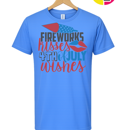 Fireworks Kisses & July Wishes Tee