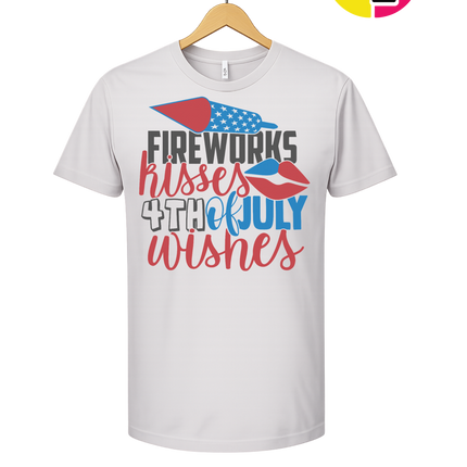 Fireworks Kisses & July Wishes Tee