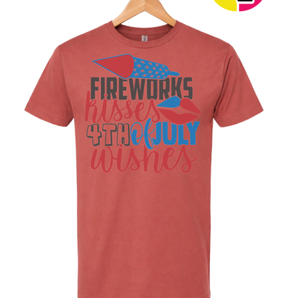 Fireworks Kisses & July Wishes Tee