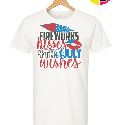 Fireworks Kisses & July Wishes Tee