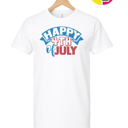 Happy 4th of July Banner Tee